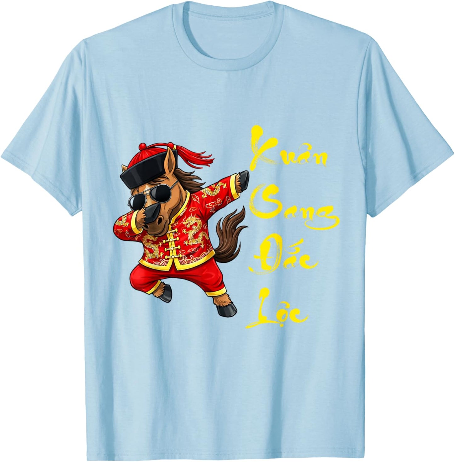 Vietnamese New Year Decorations 2026 for Kids, Men and Women T-Shirt - T-Shirt | Light Blue
