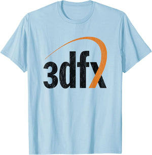 3DFX Vintage 3D GPU Logo T-Shirt - T-Shirt | Light Blue