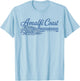 Amalfi Coast Italy Vintage Retro Travel Destination T-Shirt - T-Shirt | Light Blue