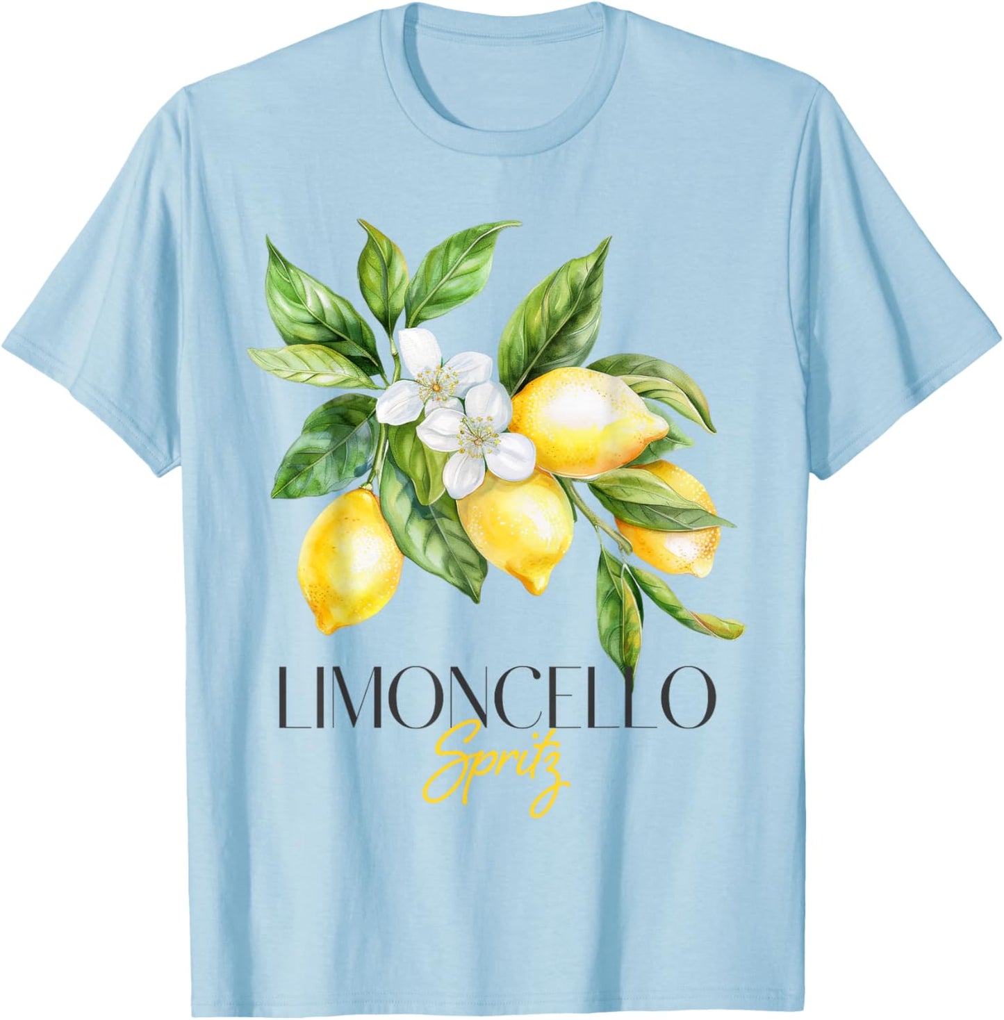 Limoncello Spritz Summer Aperitif Italian Lemon Liqueur T-Shirt - T-Shirt | Light Blue