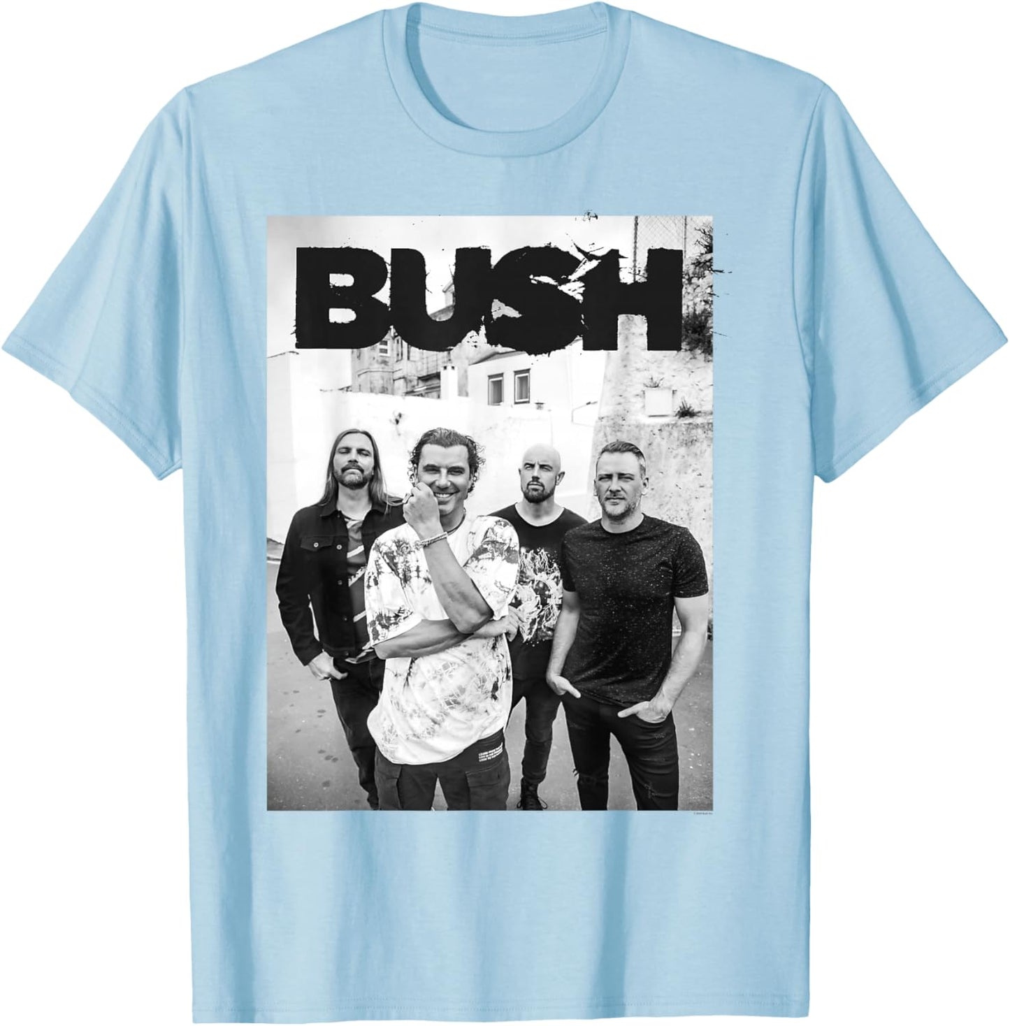 Bush – Band Photo T-Shirt - T-Shirt | Light Blue