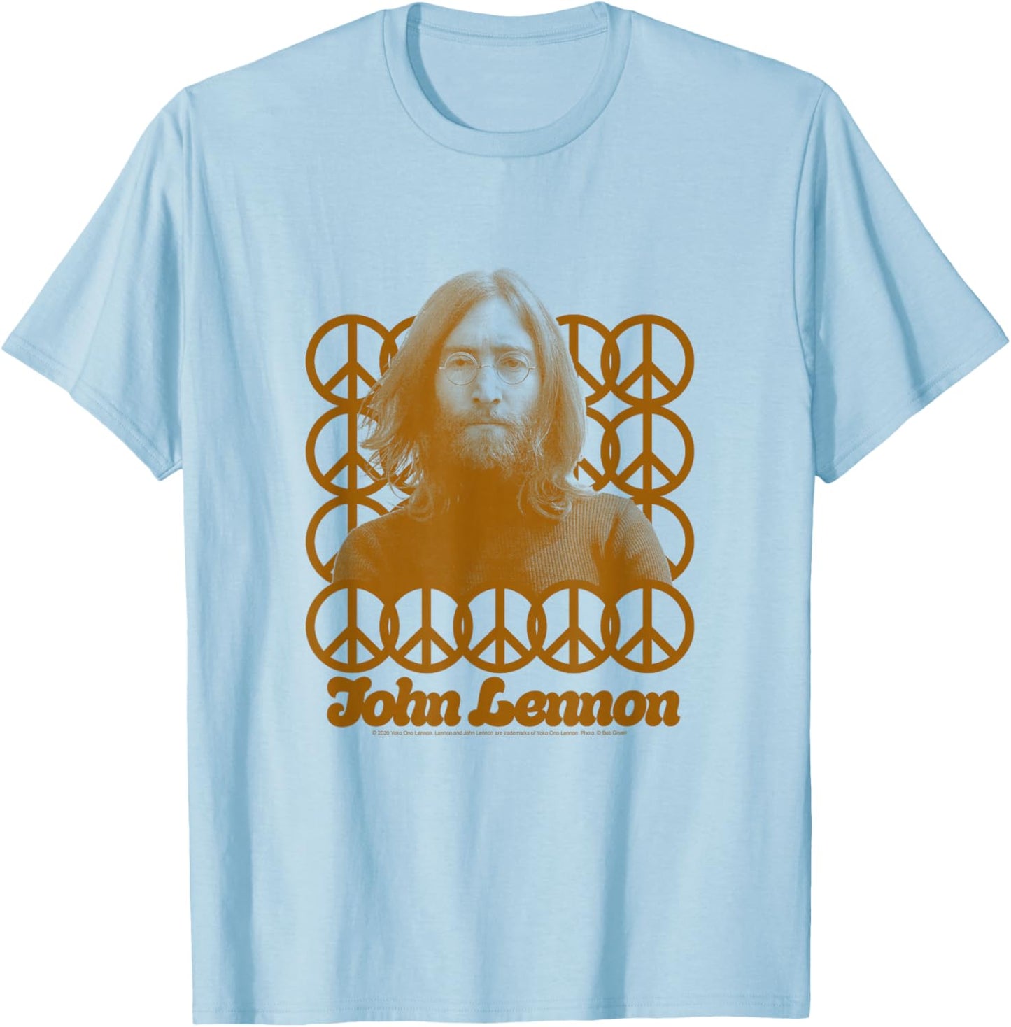 John Lennon - Friedensporträt T-Shirt - T-Shirt | Light Blue