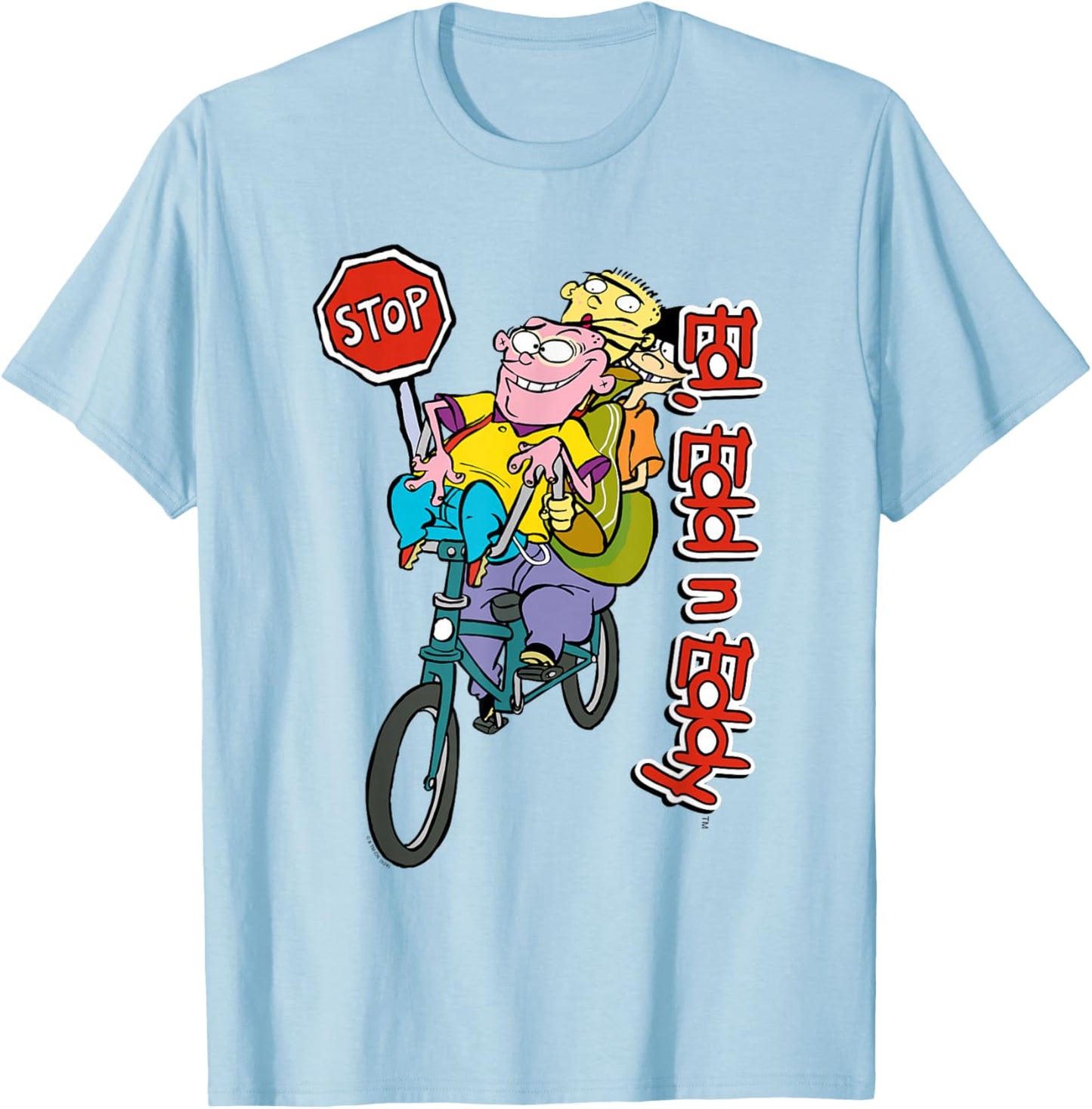 Ed, EDD n Eddy Stop Wild Biking Ride T-Shirt - T-Shirt | Light Blue