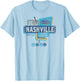 SEC Men's Basketball Tournament 2025 Vintage Nashville White T-Shirt - T-Shirt | Light Blue