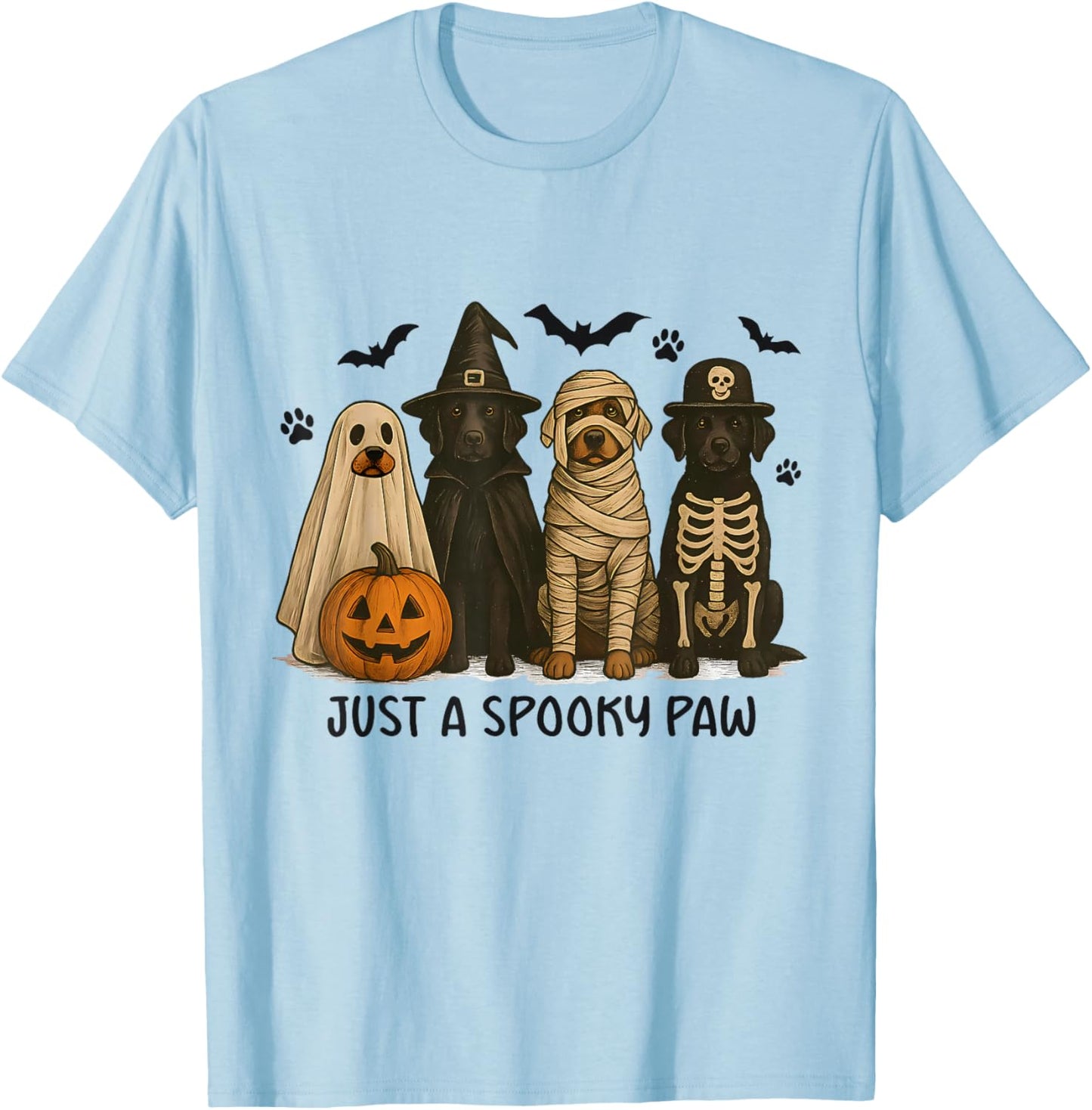 Labrador Retriever Halloween Labrador Witch Dog Mom T-Shirt - T-Shirt | Light Blue