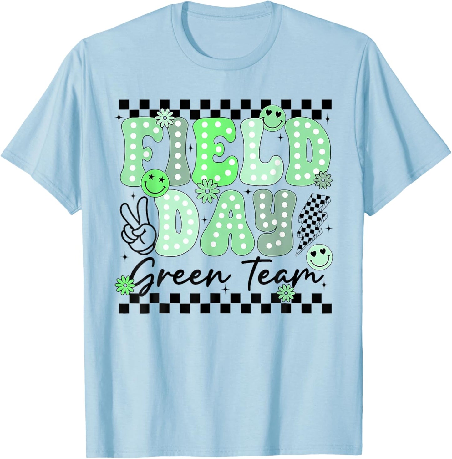 Field Day Green Team T-Shirt - T-Shirt | Light Blue
