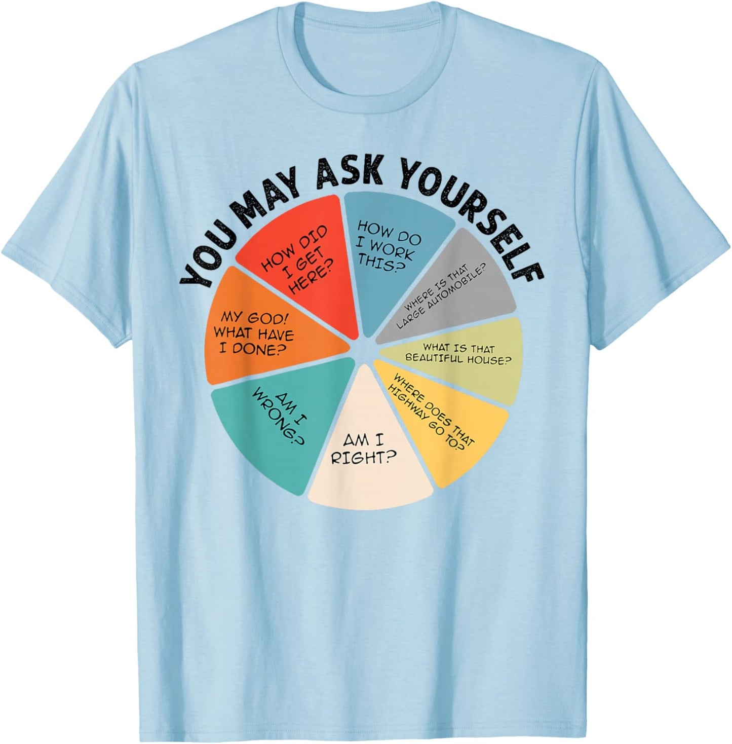 You May Ask Yourself T-Shirt - T-Shirt | Light Blue