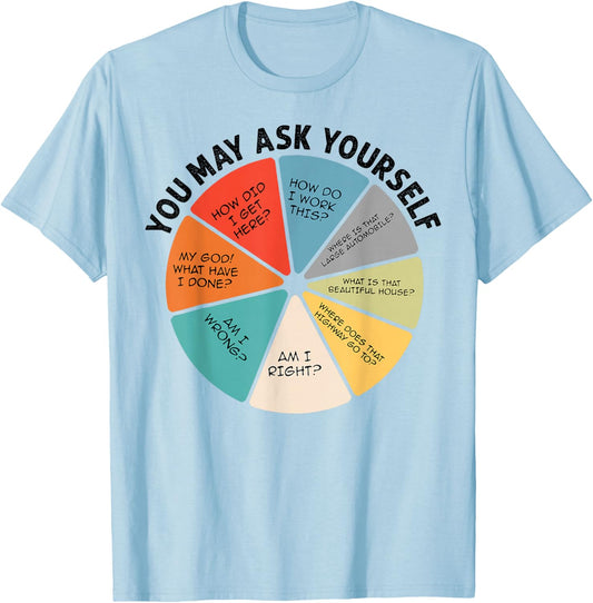 You May Ask Yourself T-Shirt - T-Shirt | Light Blue