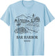 Bar Harbor Maine Minimalist City Travel Souvenir T-Shirt - T-Shirt | Light Blue