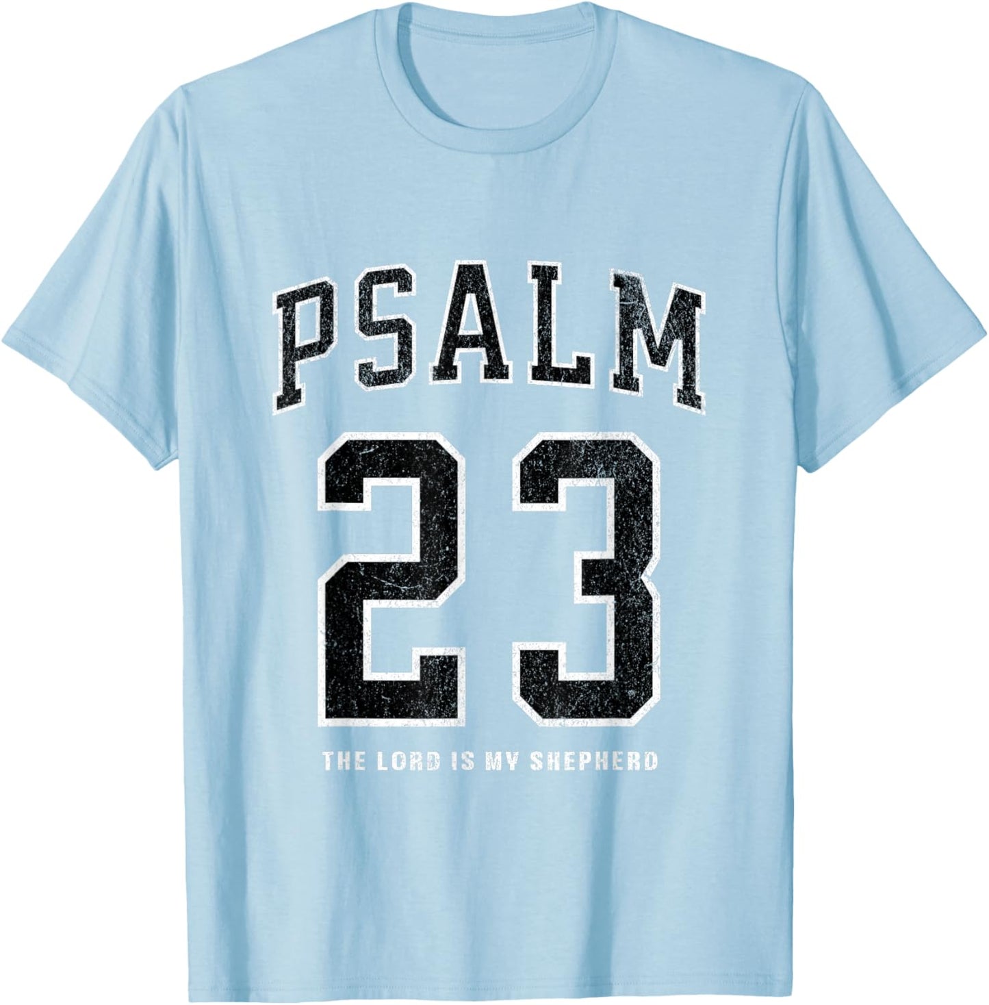Psalm 23 Jersey T-Shirt - T-Shirt | Light Blue