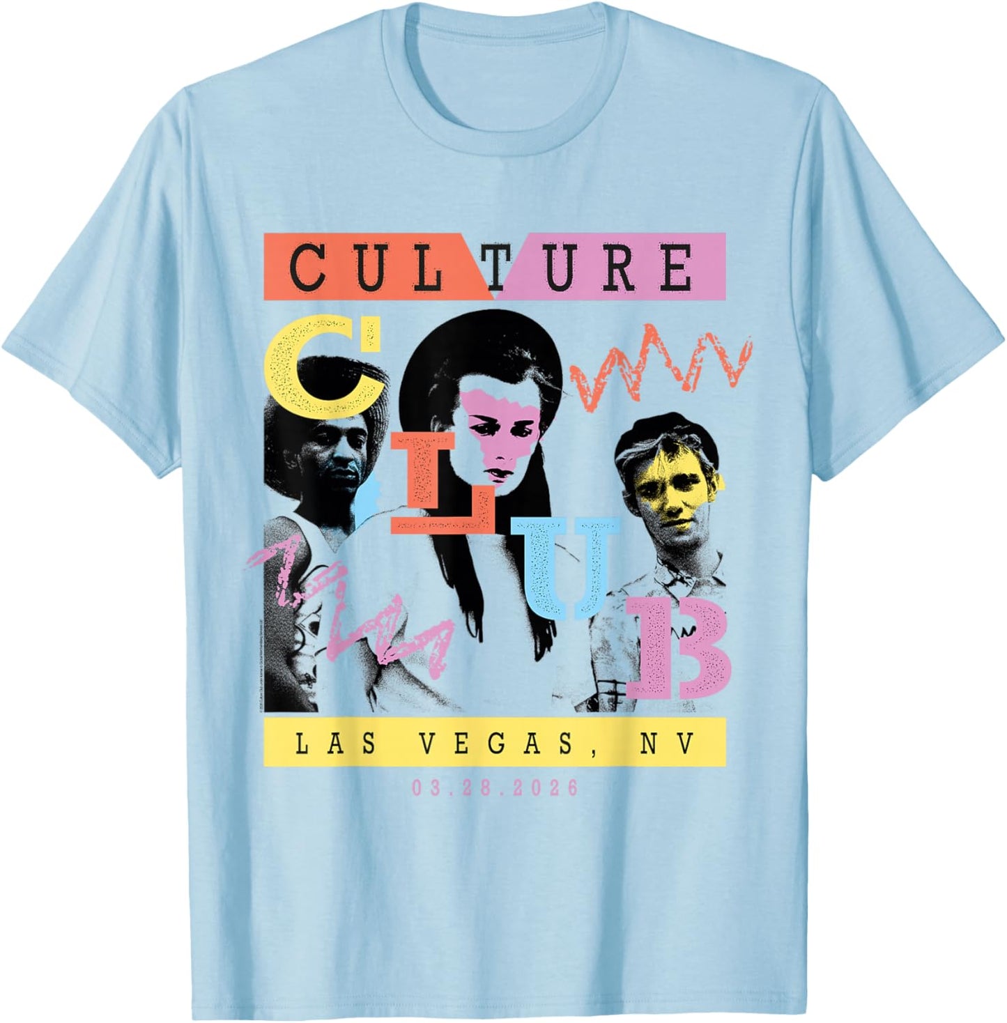 Culture Club 2026 Tour Las Vegas 3/28 T-Shirt - T-Shirt | Light Blue