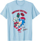 Sonic The Hedgehog Christmas Greetings From Sonic Retro T-Shirt - T-Shirt | Light Blue