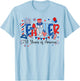 250 Years Teacher USA 250th Anniversary Women Men 4th July T-Shirt - T-Shirt | Light Blue