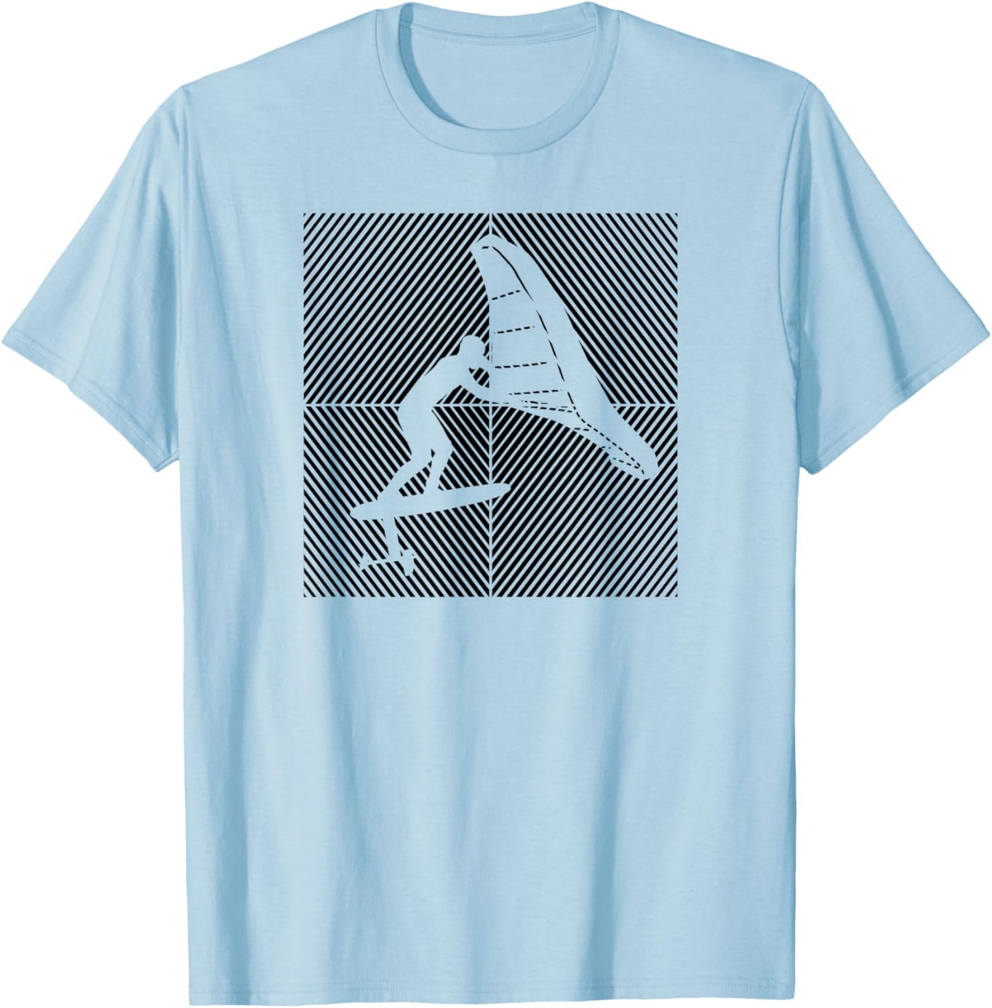 Wingfoil-Surfer Wingfoiling Hydrofoil Kitefoil Wingsurf T-Shirt - T-Shirt | Light Blue