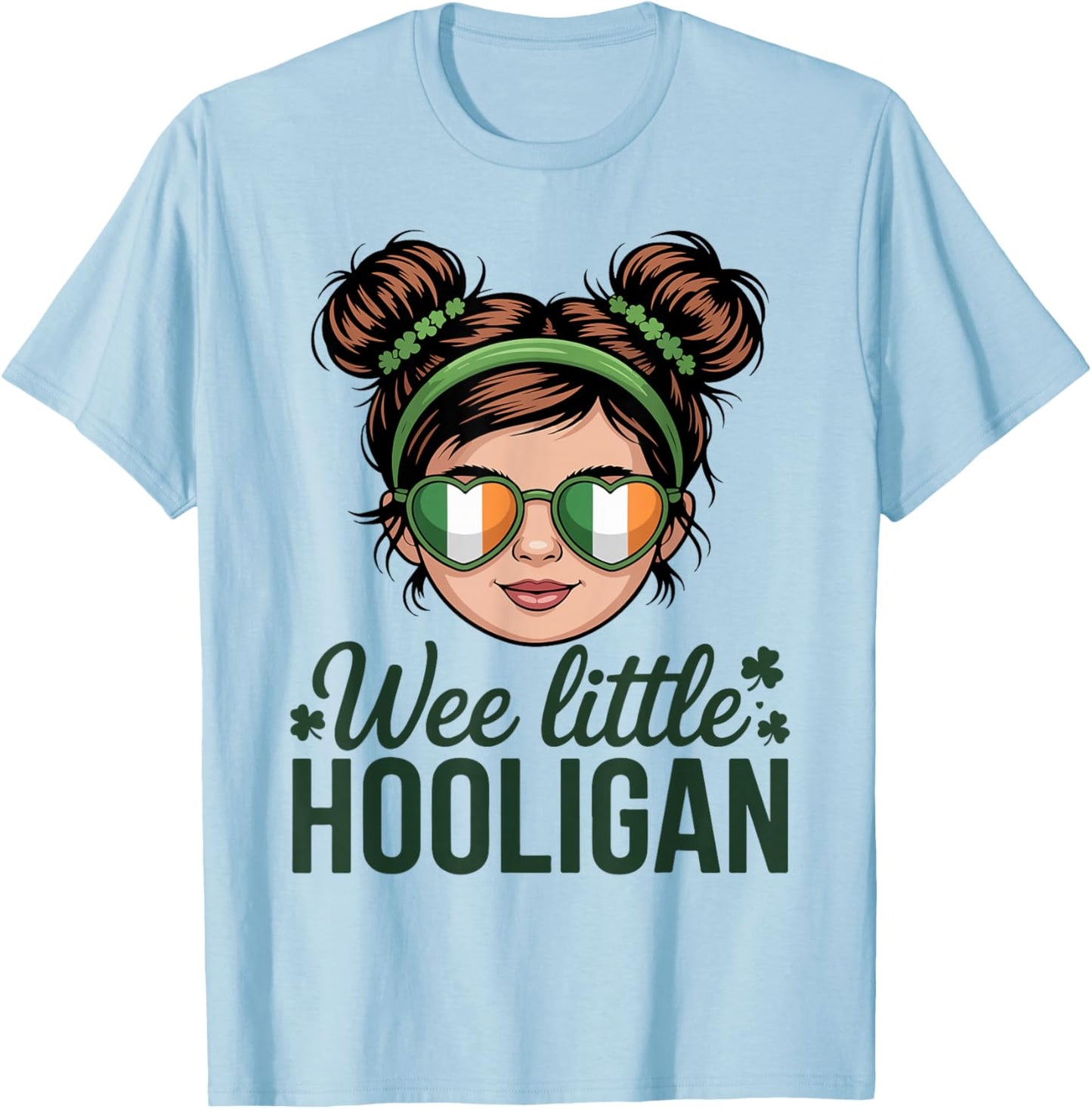 Wee Little Hooligan Baby Toddler St Patricks Day Irish Boy T-Shirt - T-Shirt | Light Blue