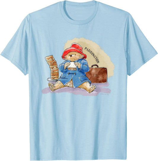 Paddington Bear Marmalade Sandwich Bag T-Shirt - T-Shirt | Light Blue