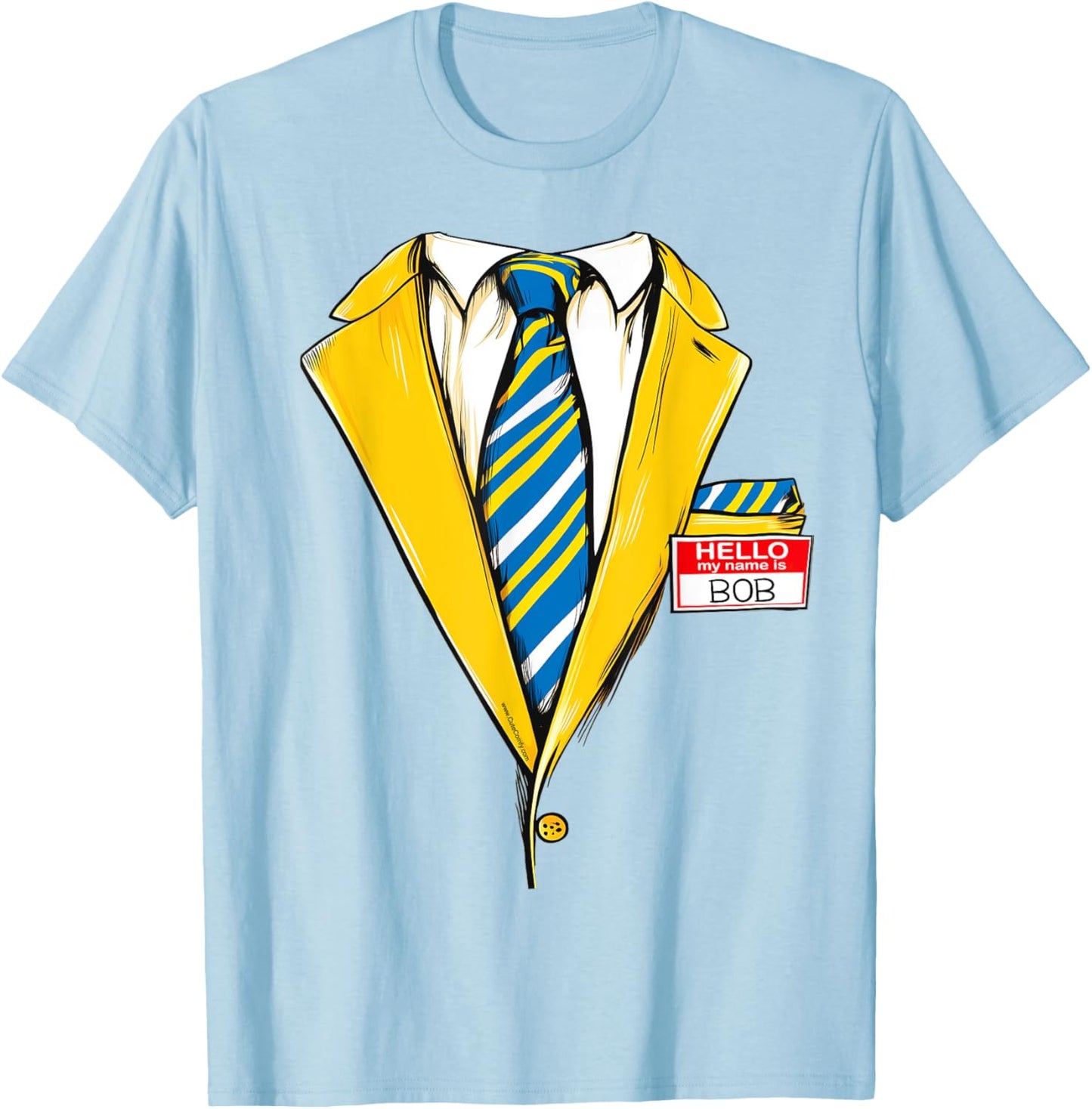 Yellow Bob Funny Halloween Costume Zombie Tuxedo Suit Tux T-Shirt - T-Shirt | Light Blue