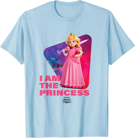 The Super Mario Galaxy Movie I Am The Princess T-Shirt - T-Shirt | Light Blue