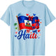 Haiti Haitian Flag Outfits Haiti Flag Day T-Shirt - T-Shirt | Light Blue