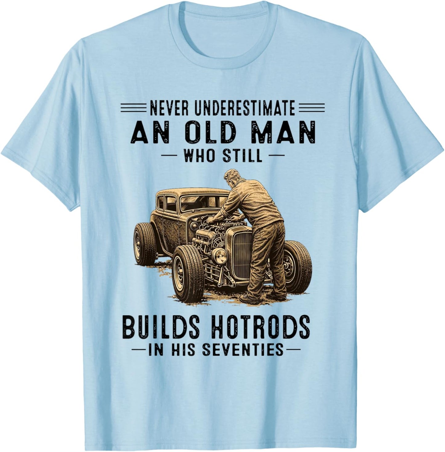 Hotrods in T-Shirt - T-Shirt | Light Blue