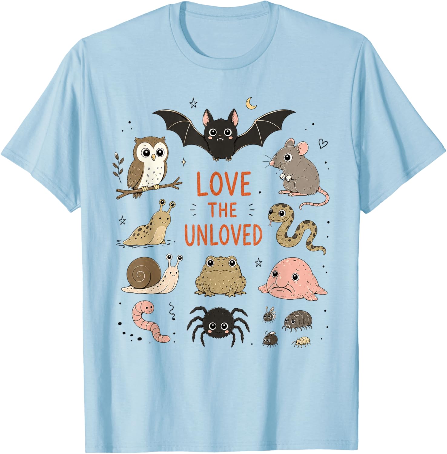 Love The Unloved Bugs Insect Entomology Entomologist Science T-Shirt - T-Shirt | Light Blue