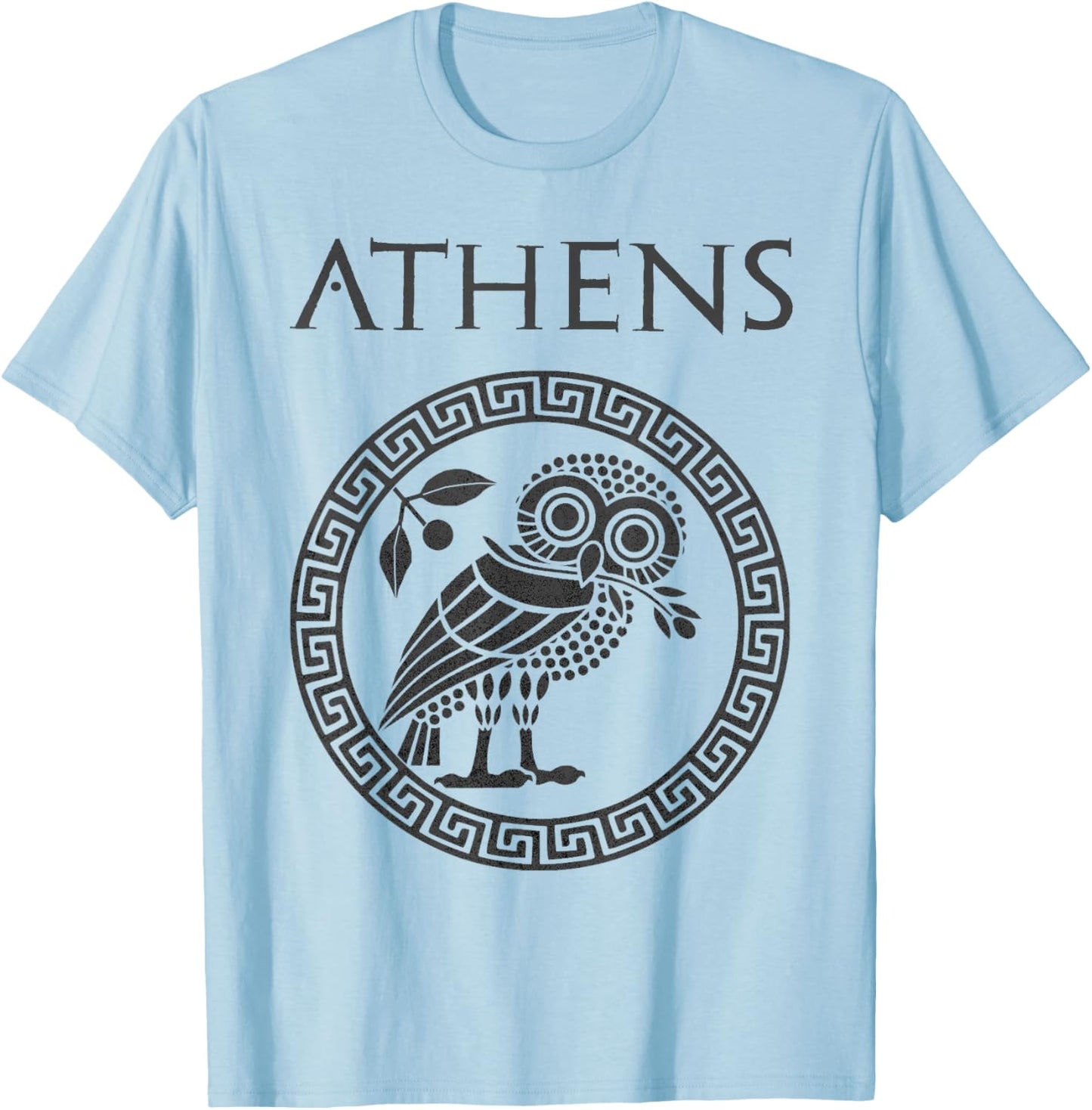 Athens Ancient Greece Athenian Owl T-Shirt - T-Shirt | Light Blue