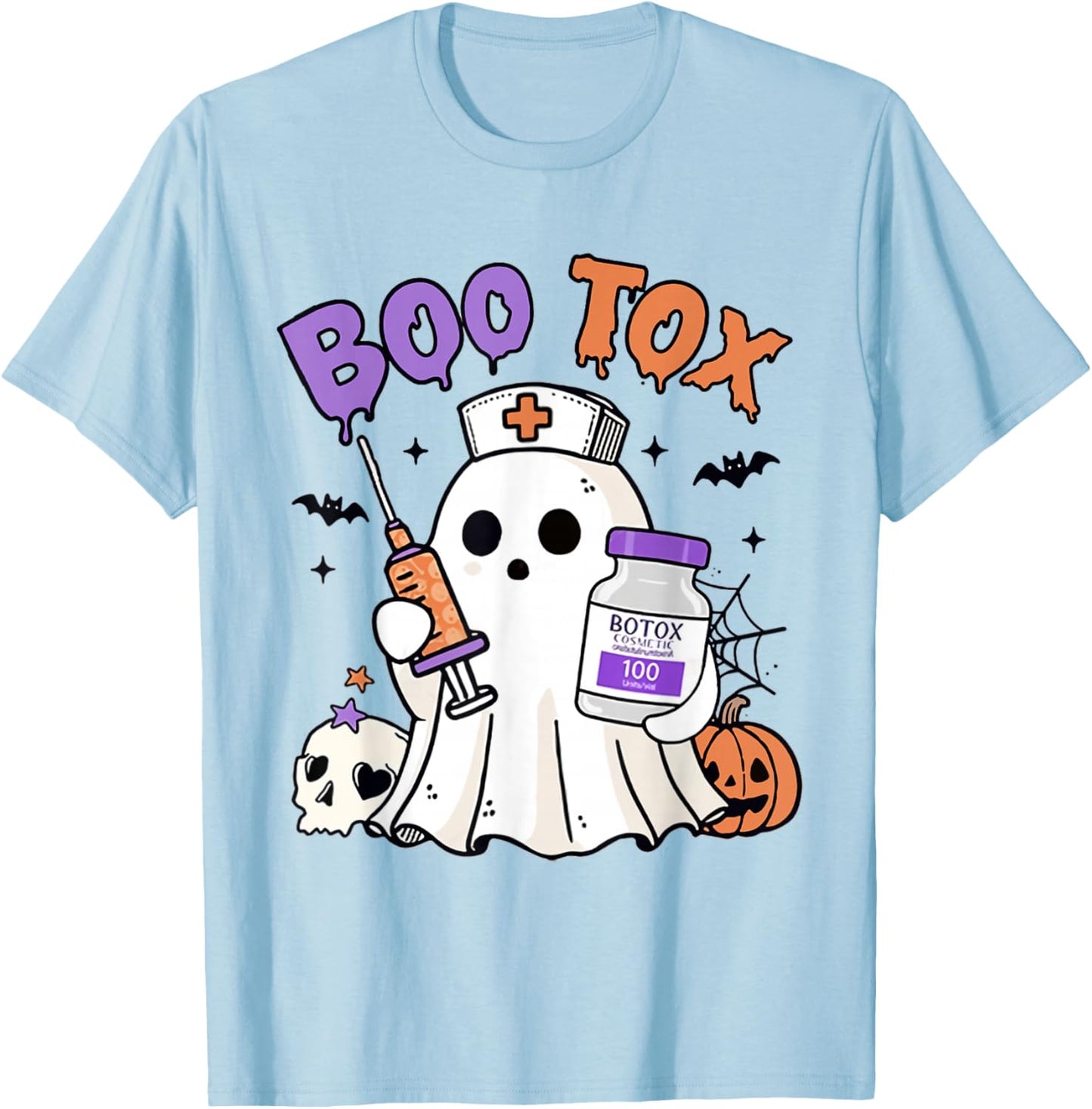 BOOTox Nurse Injector Halloween Filler Botox Dysport Dealer T-Shirt - T-Shirt | Light Blue