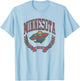 Minnesota Wild Vintage Victory Gray Officially Licensed T-Shirt - T-Shirt | Light Blue