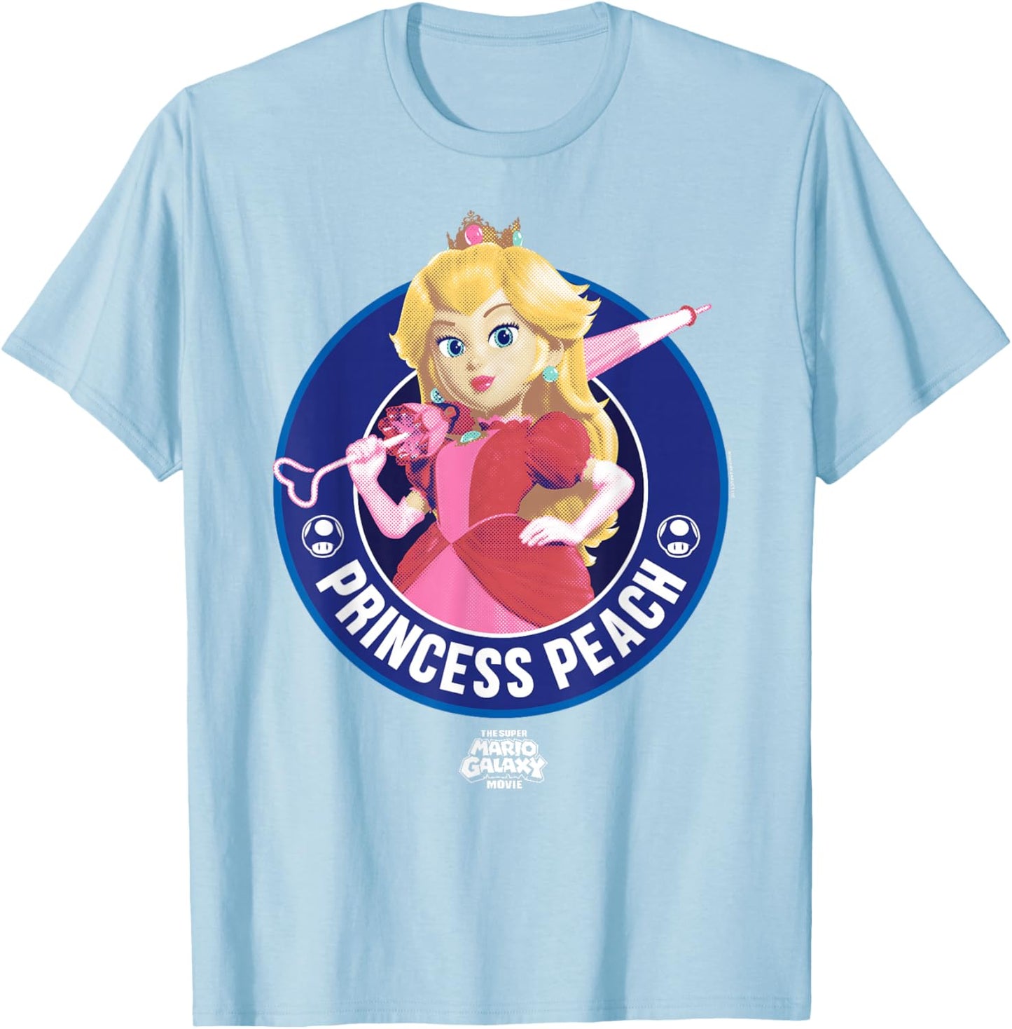 The Super Mario Galaxy Movie Peach Galactic Princess T-Shirt - T-Shirt | Light Blue