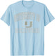 Denver Pioneers Vintage Worn Red Officially Licensed T-Shirt - T-Shirt | Light Blue