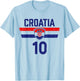 Croatia Hrvatska Flag Zagreb Croatian Jersey Retro T-Shirt - T-Shirt | Light Blue