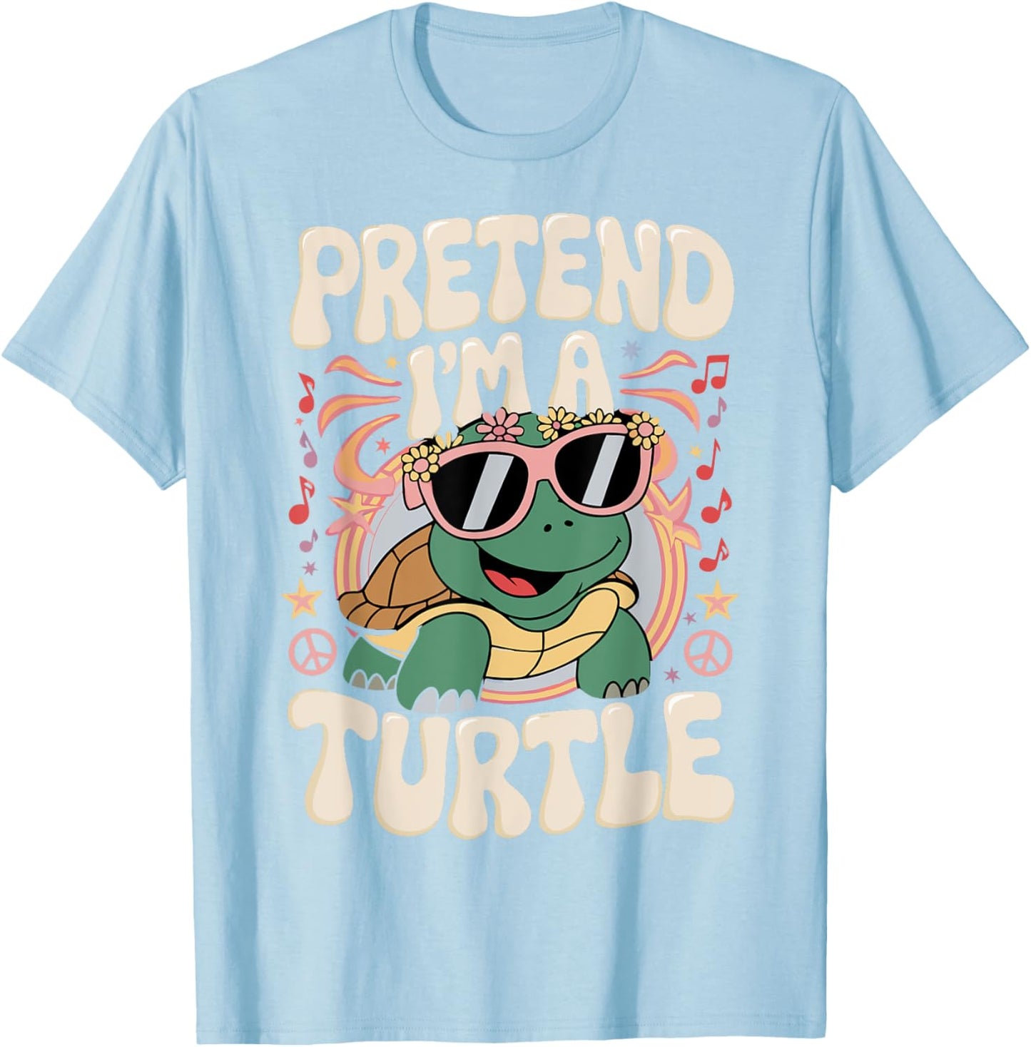 Pretend I'm A Turtle T-Shirt - T-Shirt | Light Blue