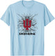 Indiana Hoosiers 90's Lightning Logo Officially Licensed T-Shirt - T-Shirt | Light Blue