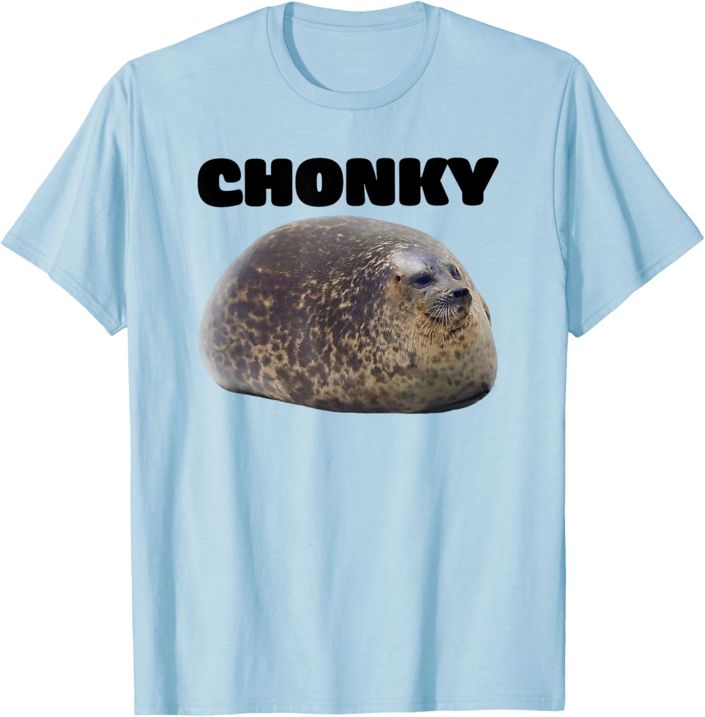 Chonky Seal T-Shirt - T-Shirt | Light Blue