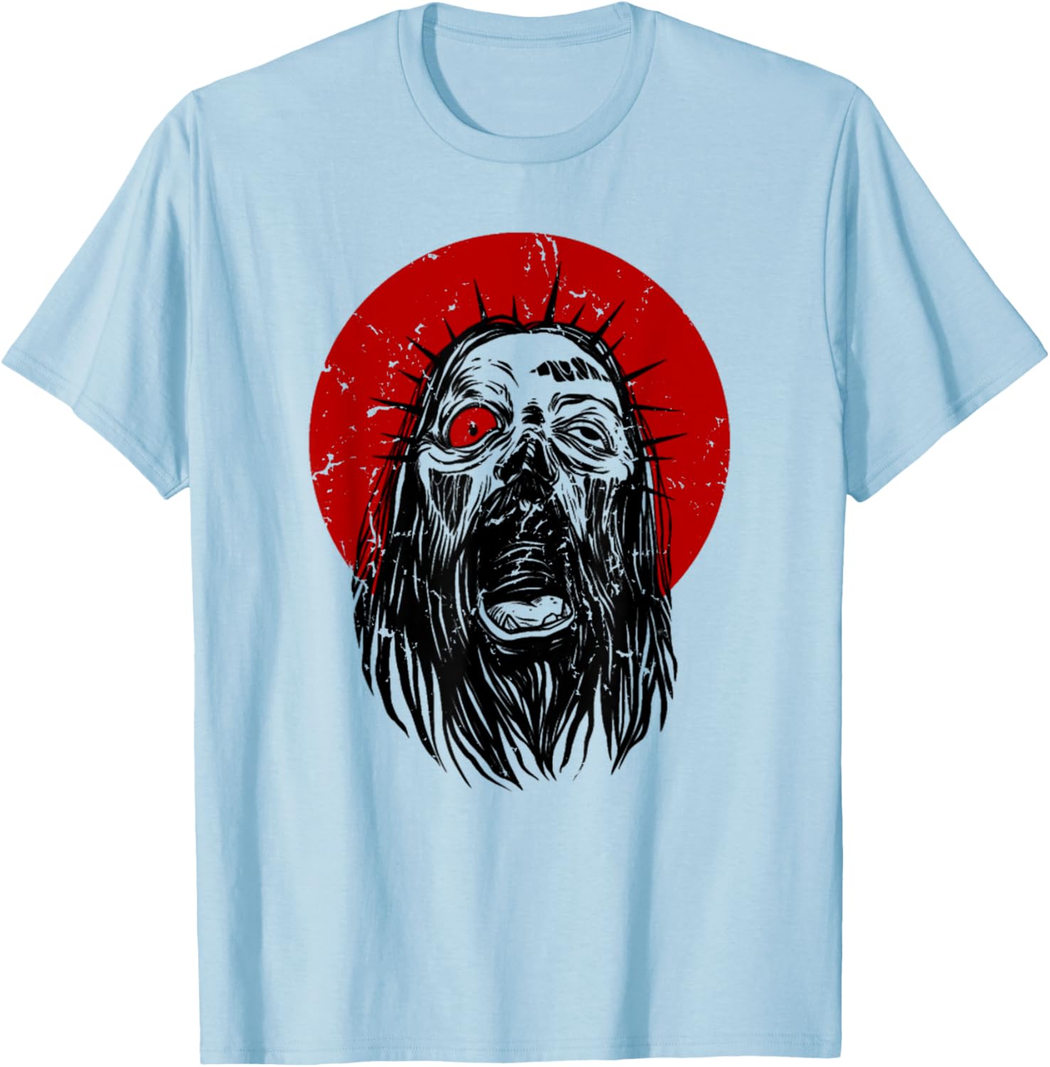 Vintage Zombie Jesus Christ Day T-Shirt - T-Shirt | Light Blue