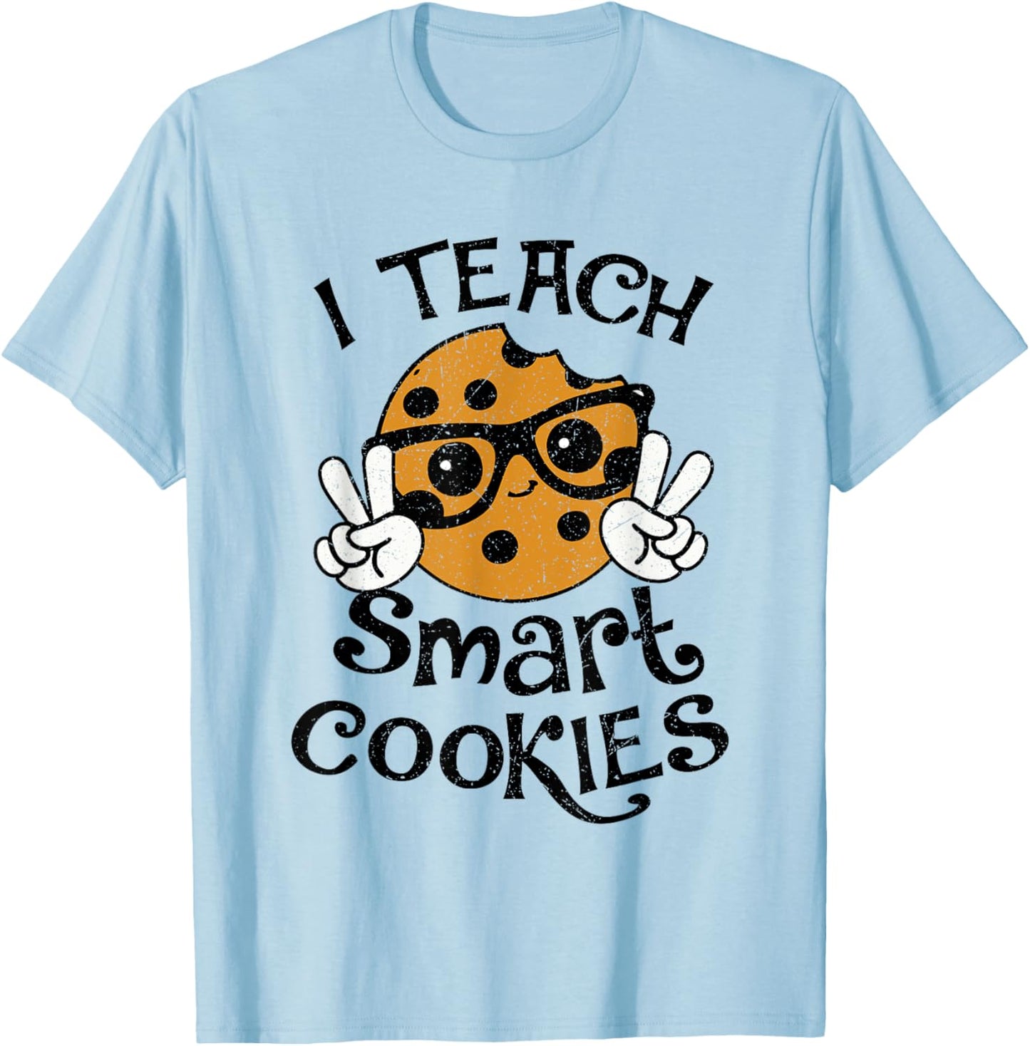 I Teach Smart Cookies Christmas Teacher Teaching Xmas Funny T-Shirt - T-Shirt | Light Blue