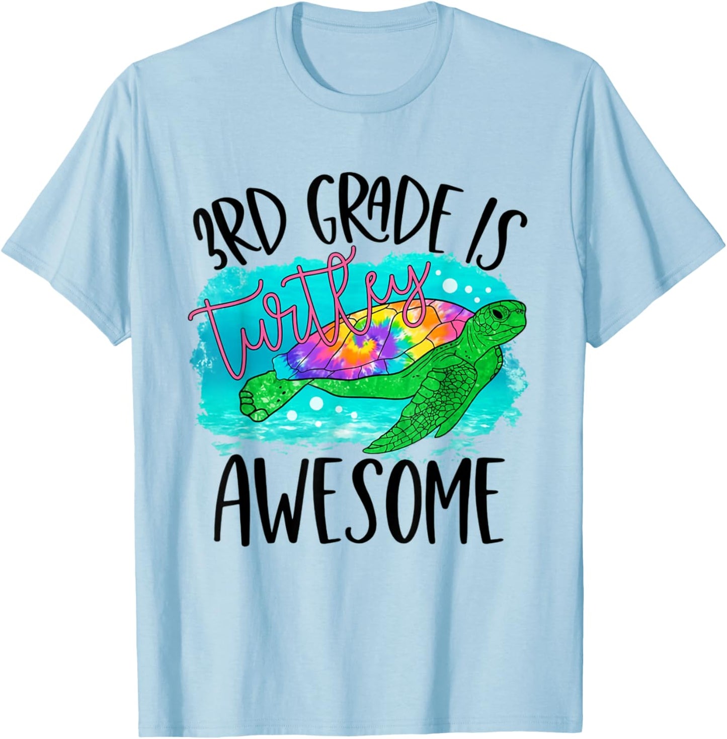 3rd Grade is Turtley Awesome Back To School Boys Girls Kids T-Shirt - T-Shirt | Light Blue