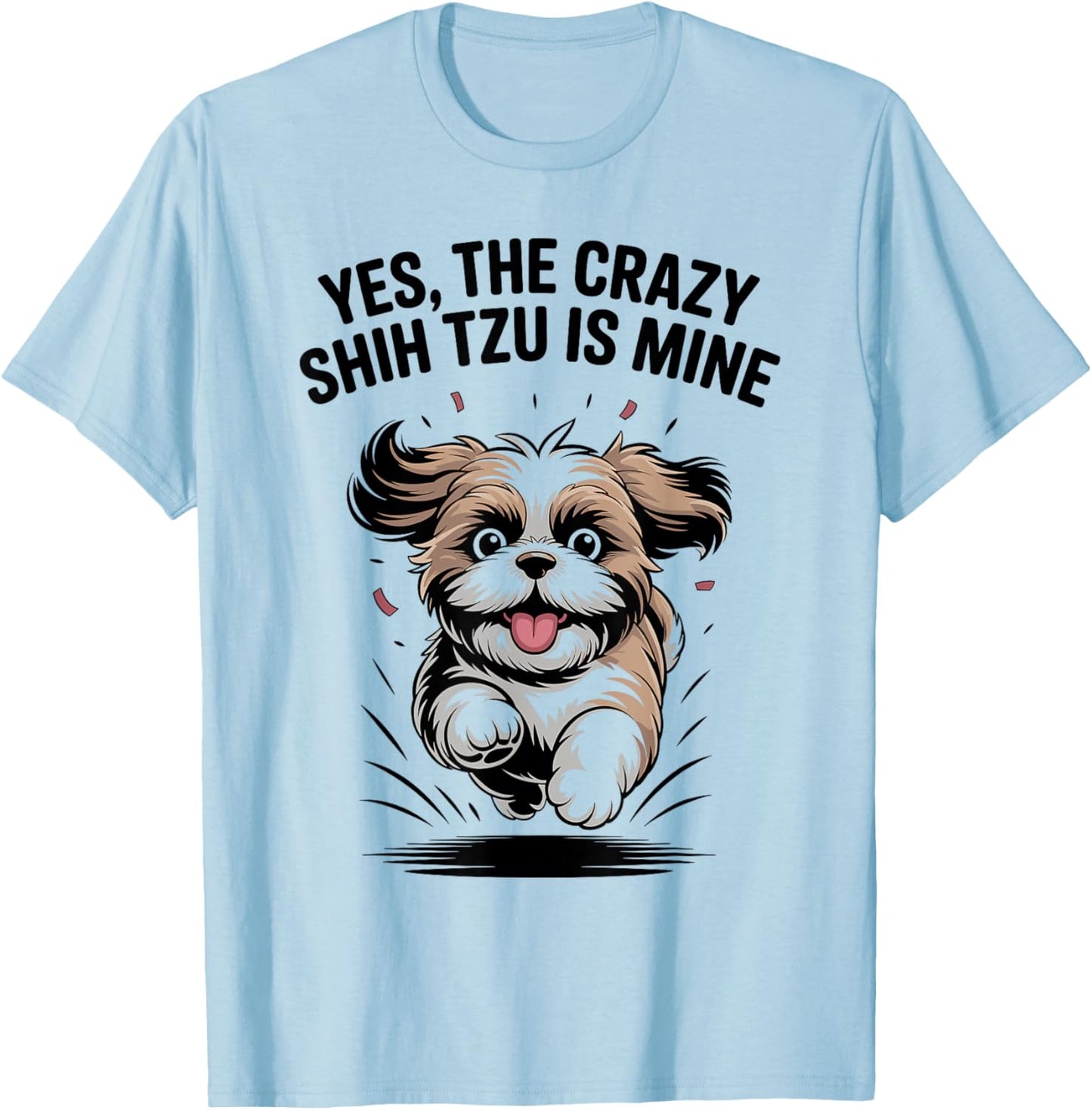 Toy Pet Small Breed Dog Lion Lover Funny Cute Shih Tzu T-Shirt - T-Shirt | Light Blue