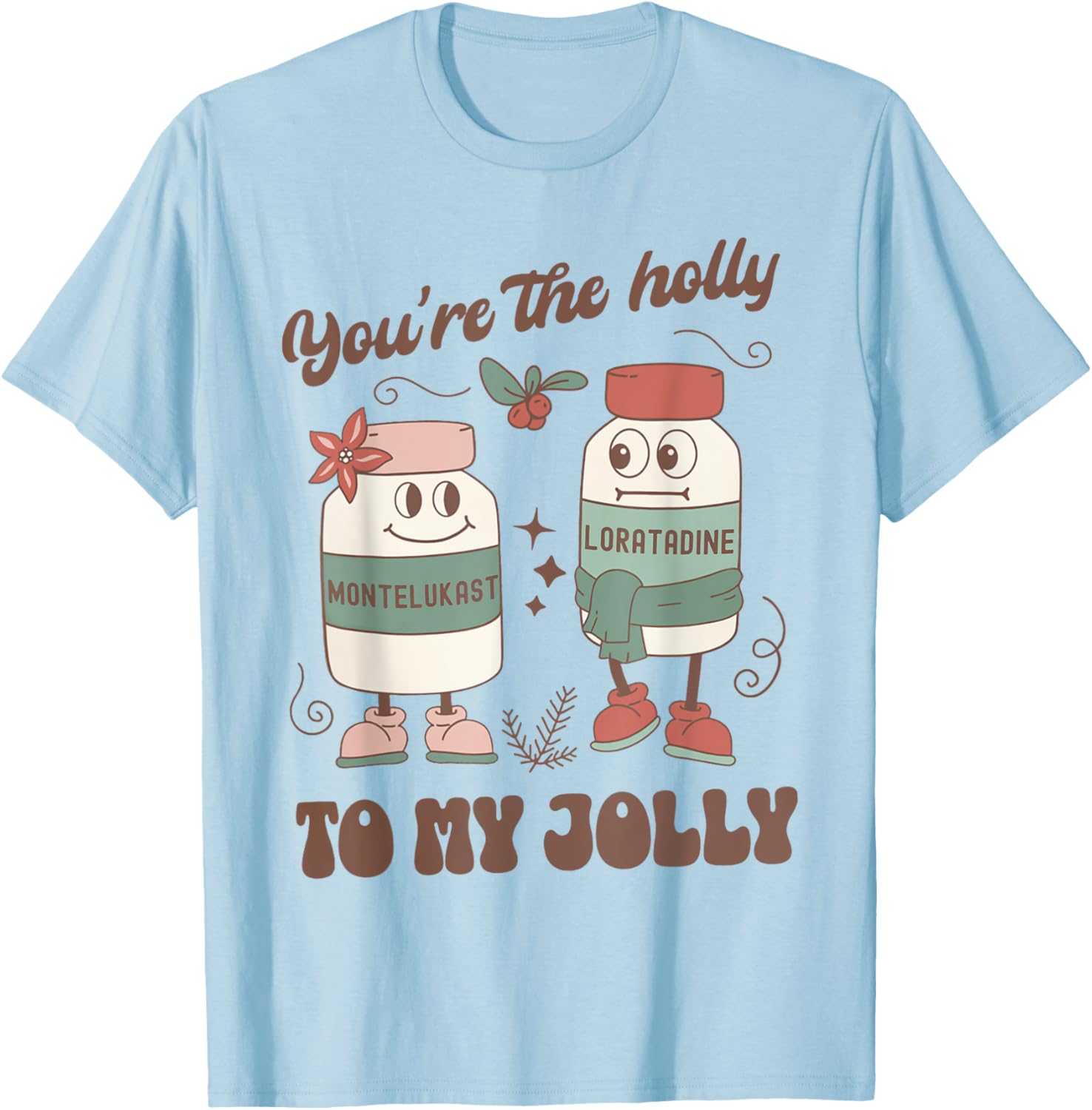 Women ENT nurse christmas allergy nurse allergy office T-Shirt - T-Shirt | Light Blue