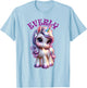 Everly Cute Unicorn Design for Girls Name Everly T-Shirt - T-Shirt | Light Blue