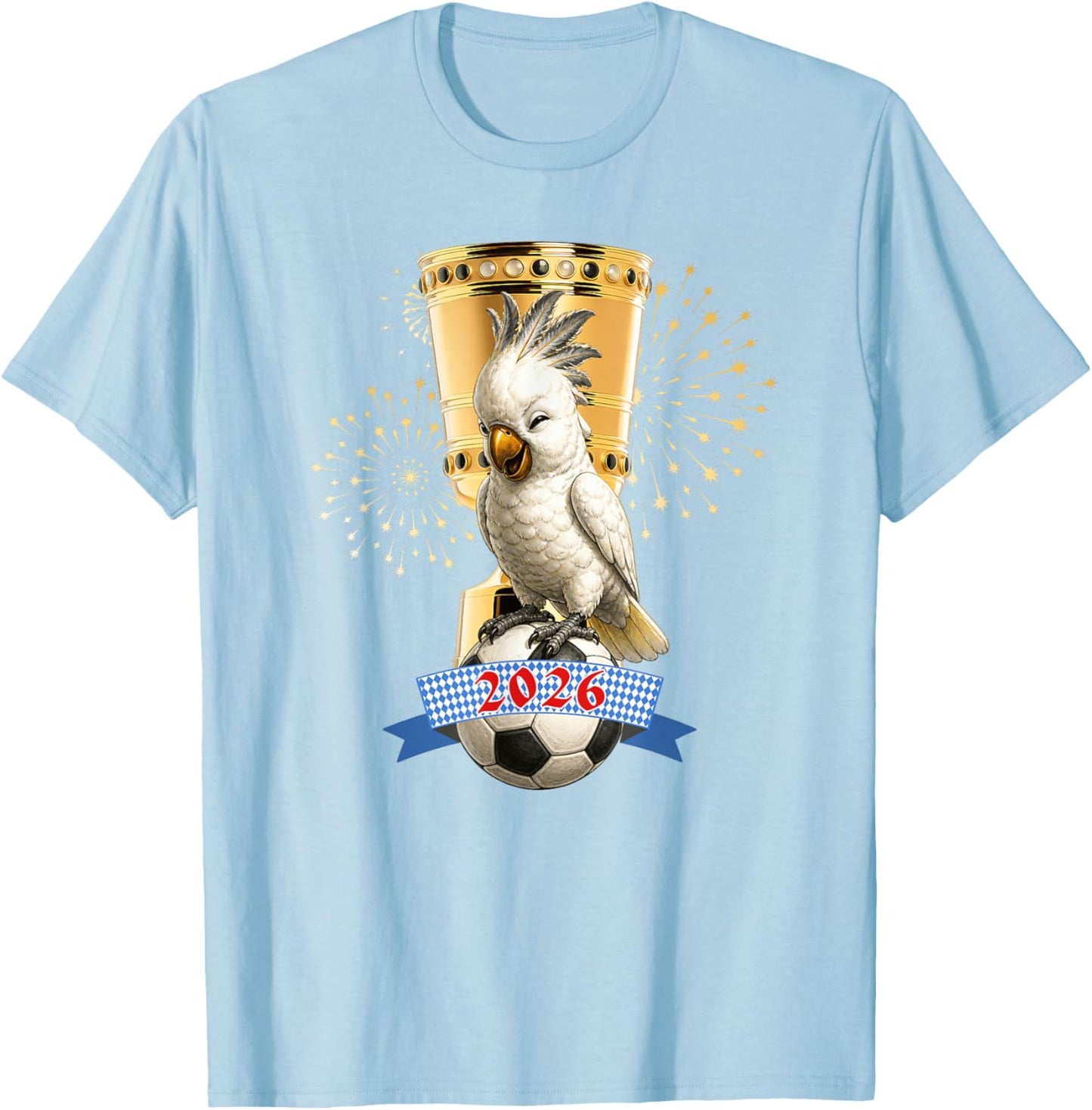 Kakadu für Fans von süßen Maskottchen T-Shirt - T-Shirt | Light Blue