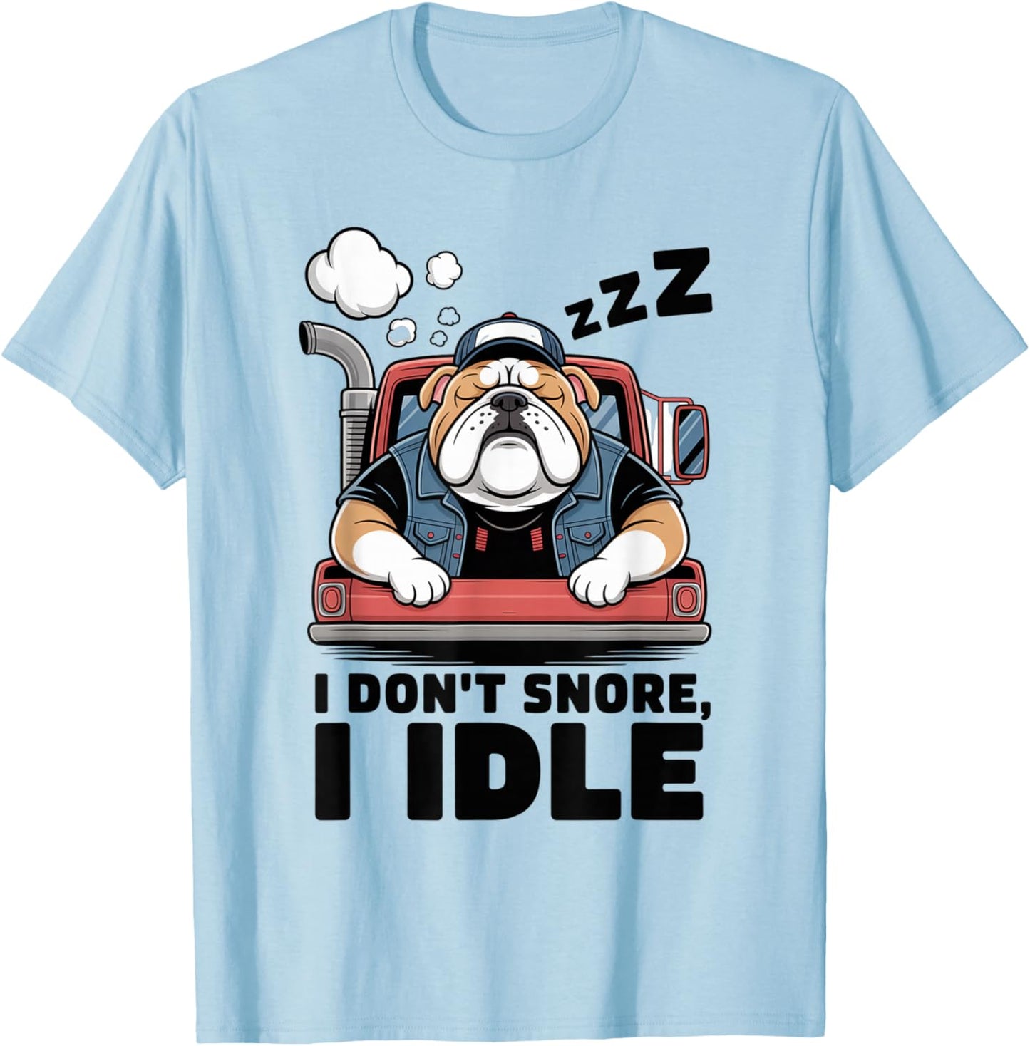 Truck Driver Trucker Semi Truck 18 Wheeler T-Shirt - T-Shirt | Light Blue