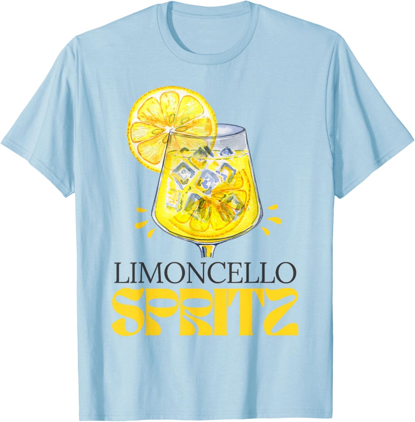Limoncello Spritz Summer Aperitif Italian Lemon Liqueur T-Shirt - T-Shirt | Light Blue