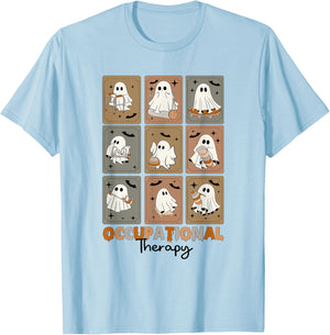 Occupational Therapy OT Funny Ghost Halloween OTA Costume T-Shirt - T-Shirt | Light Blue