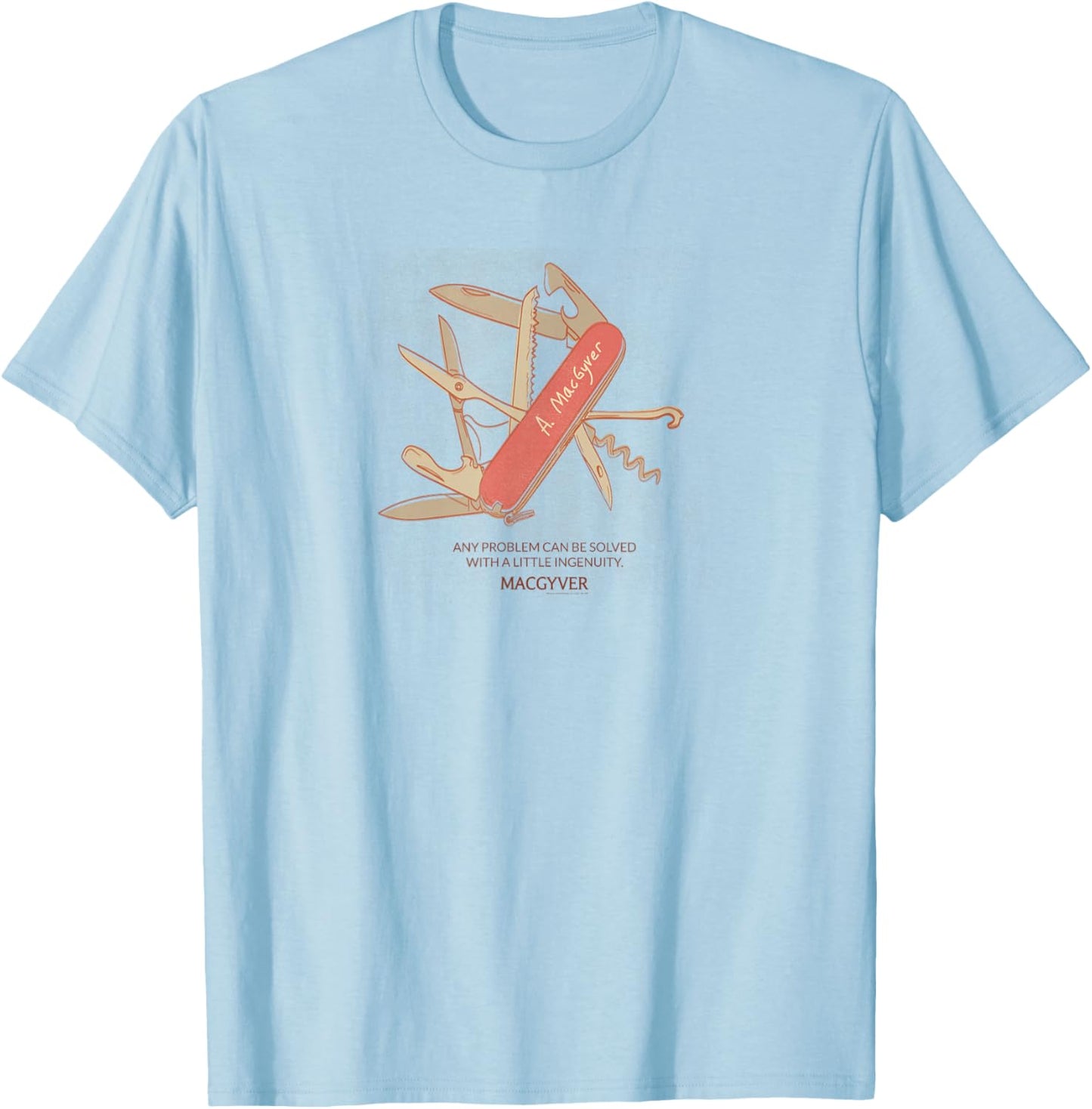 MacGyver Original Series , white, S T-Shirt - T-Shirt | Light Blue