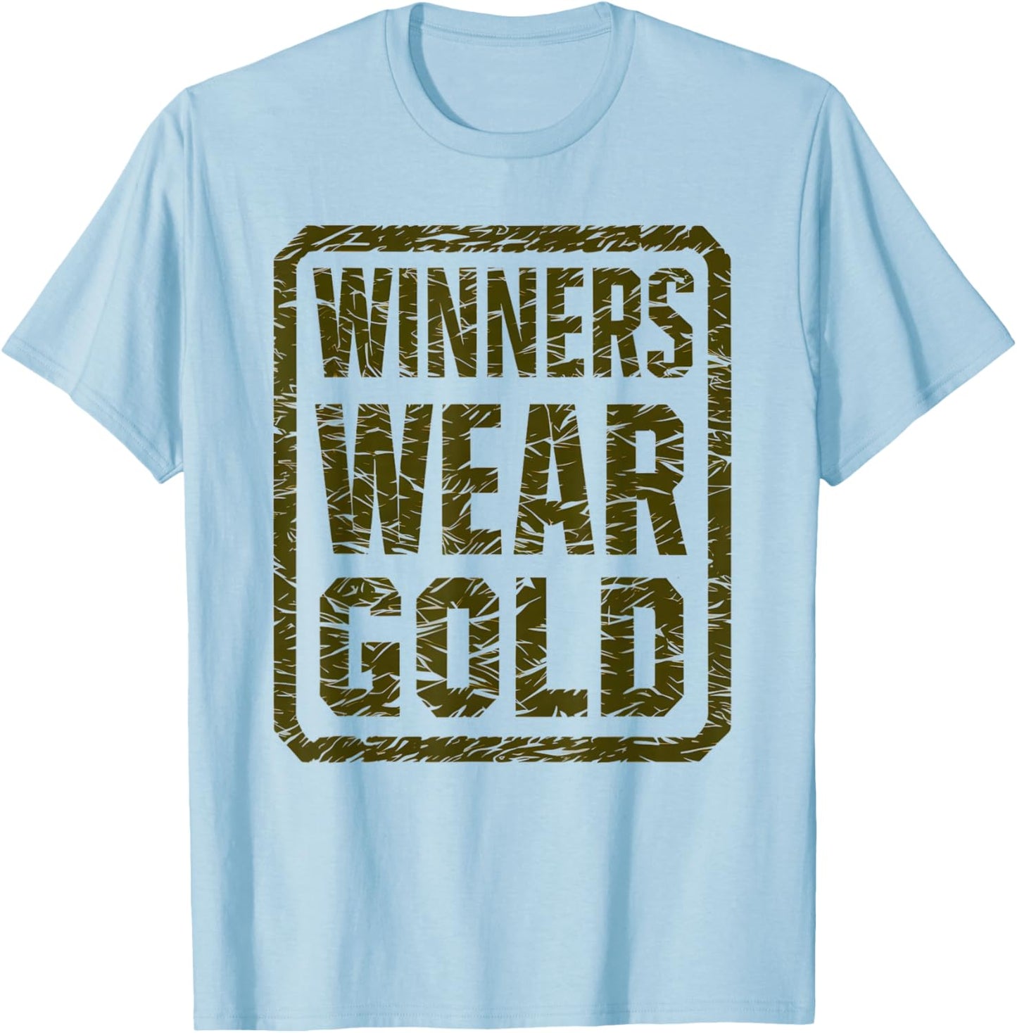 Retro Winners WEAR Gold Team Tournament War Game Day T-Shirt - T-Shirt | Light Blue