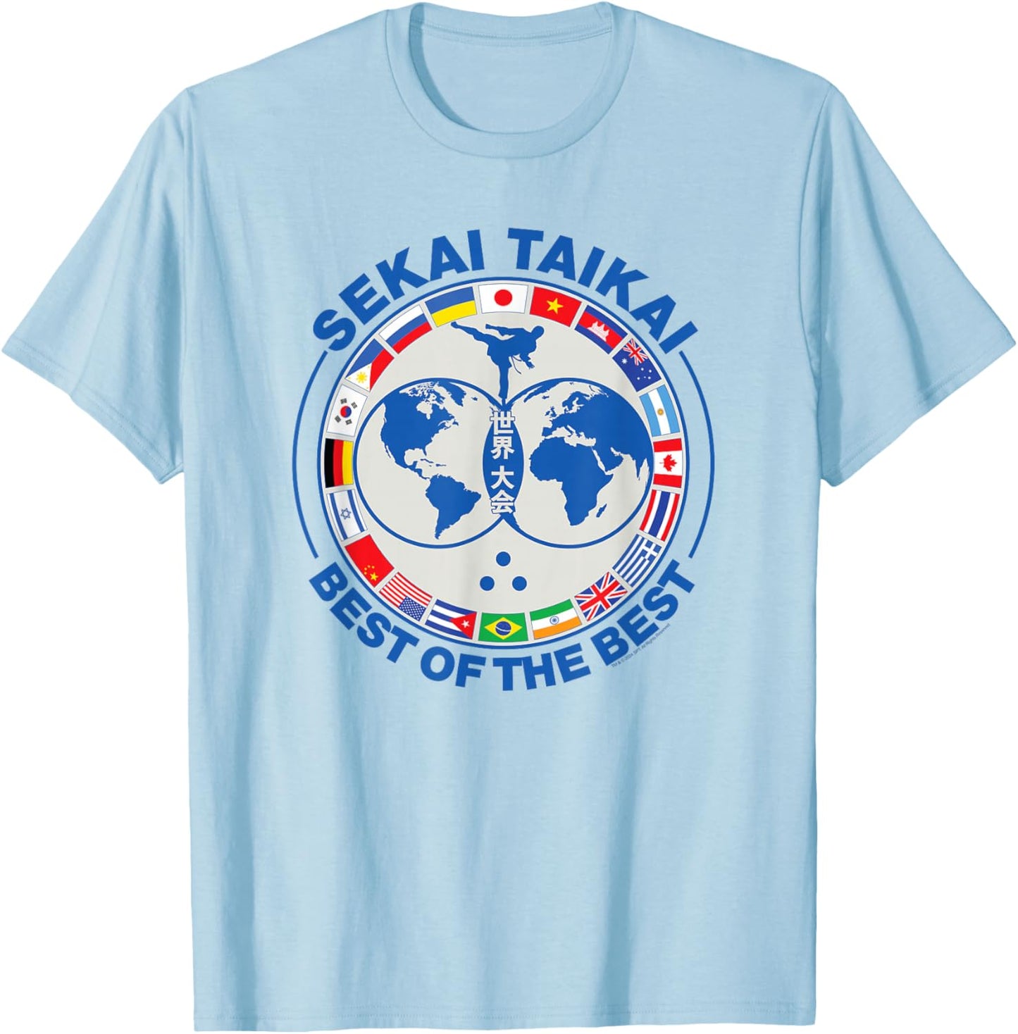 Cobra Kai Karate Tournament Sekai Taikai Best of the Best T-Shirt - T-Shirt | Light Blue