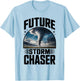 Storm Chaser Costume Hurricane Tornado T-Shirt - T-Shirt | Light Blue