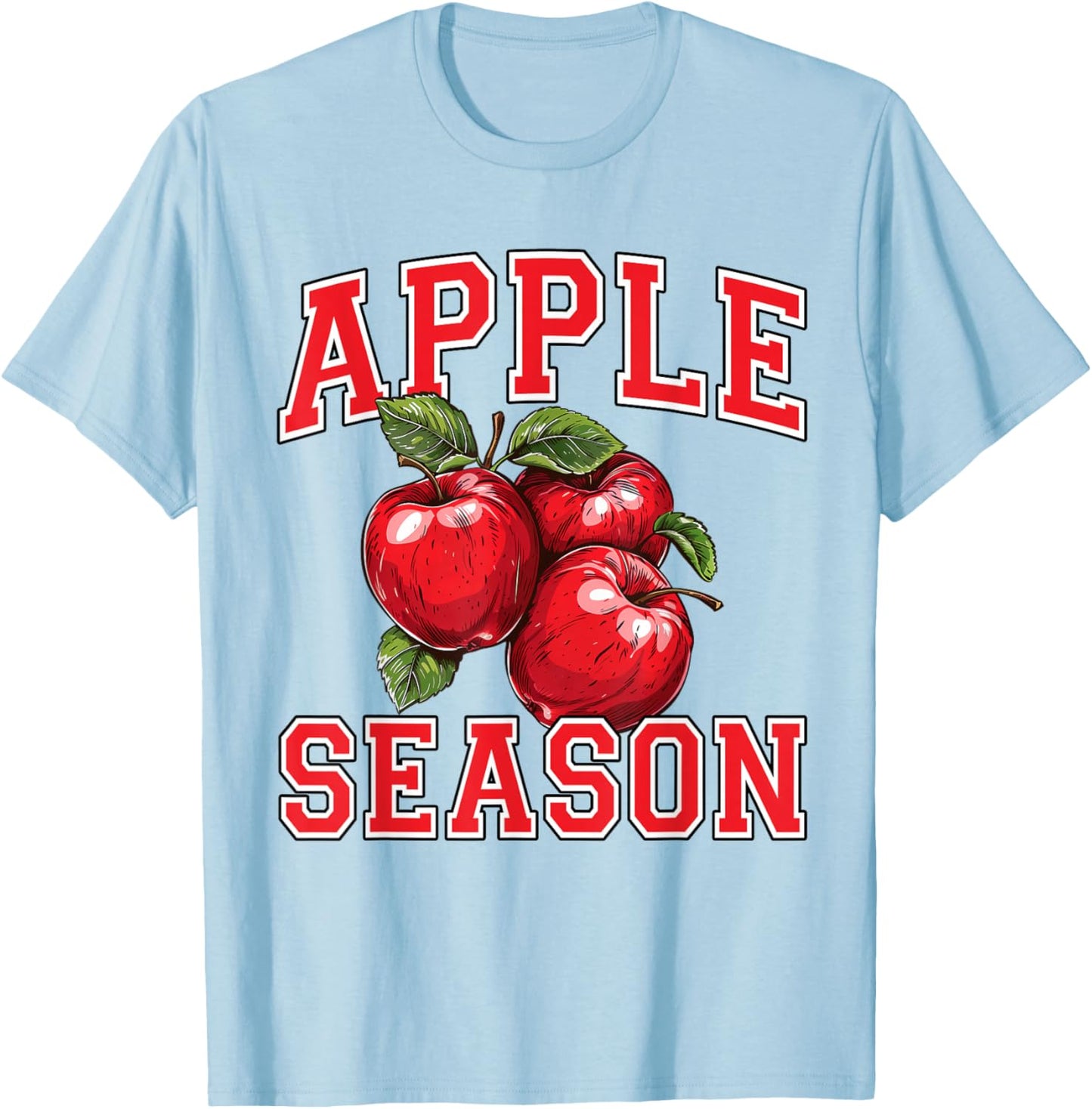 Apple Picking Season Farm Fresh Farmer Apple Orchard Harvest T-Shirt - T-Shirt | Light Blue