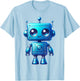 Funny Bleu Robot Robotic Kids Boy Costume T-Shirt - T-Shirt | Light Blue